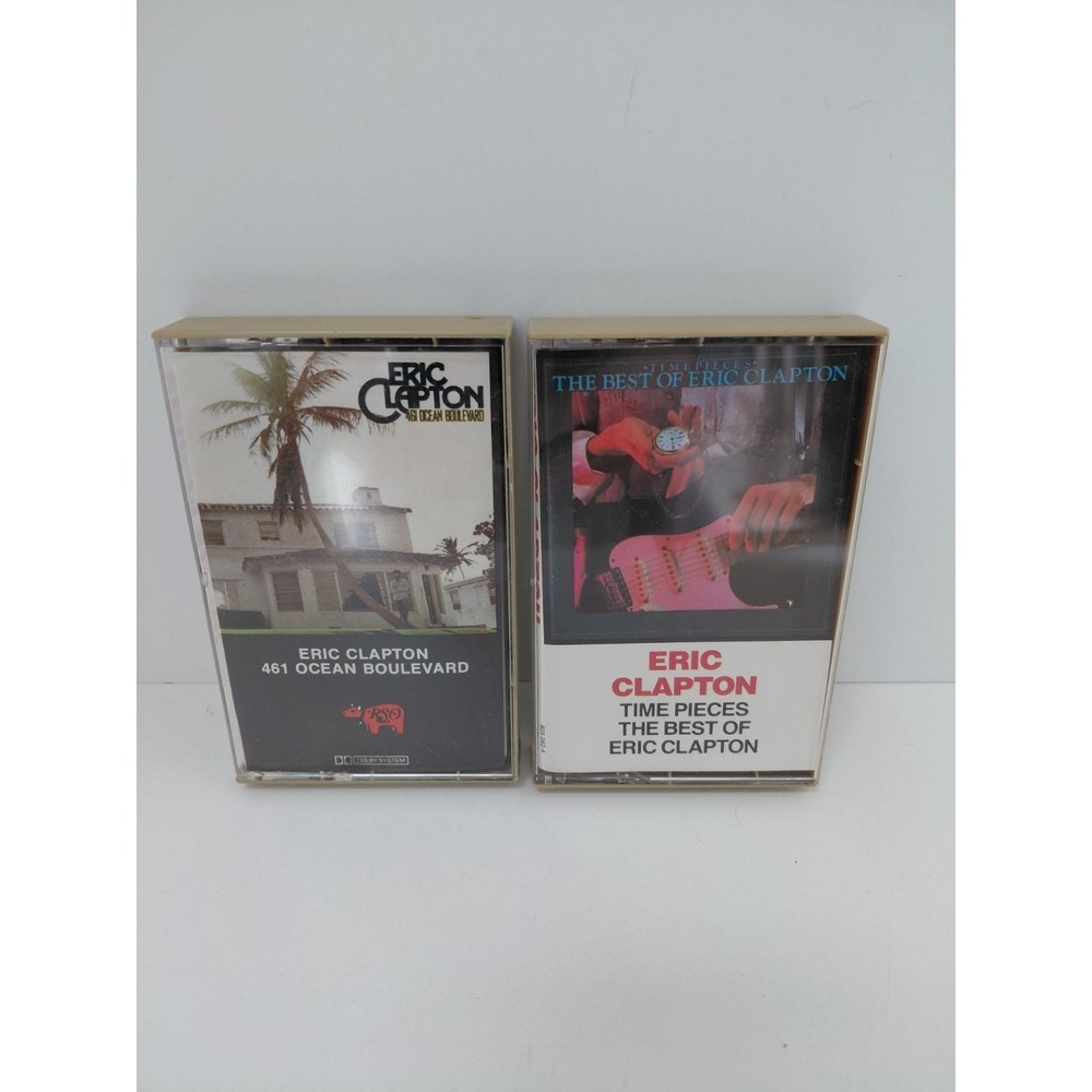 LOT of 2 Eric Clapton 461 Ocean Blvd 1975 & Time Pieces 1982 VTG Polygram Record
